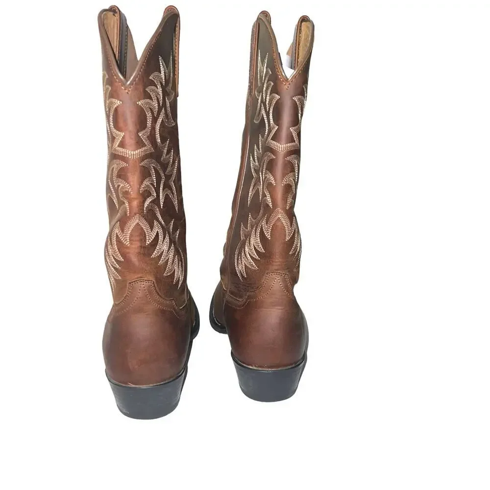 Ariat Men’s Heritage R Toe ATS Pro Series Western Leather Cowboy Boot‎ Size 9.5D